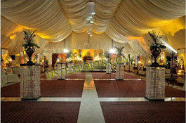 WEDDING AISLEWAY SQUARE CRYSTAL PILLARS