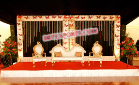 ASIAN WEDDING GOLD THEEM STAGE