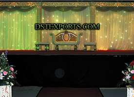 WEDDING SOFA SET WITH LIGHTED BACKDROP