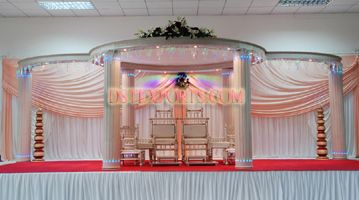 LATEST WEDDING WHITE MANDAP