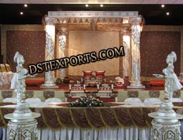 WEDDING FIBER CRYSTAL MANDAP SET