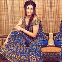 WEDDING NEW SOHA BLUE EMBROID LEHENGA