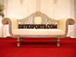 ASIAN WEDDING LATEST GOLDEN SOFA