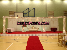 NEW ASIAN WEDDING CRYSTAL PILLAR STAGE
