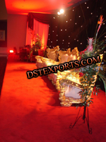 WEDDING BEAUTIFUL GOLDEN FURNITURES