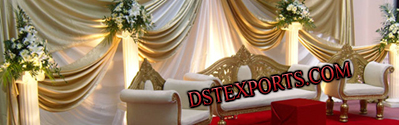 LATEST WEDDING CARVED FURNITURE STAGE