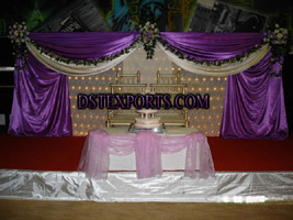 WEDDING PURPLE THEEM STAGE SET