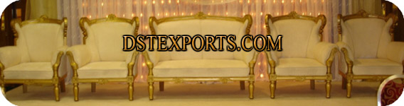 WEDDING GOLD CREAM SOFASET