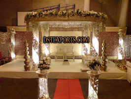 LATEST  FIBER CRYSTAL MANDAP