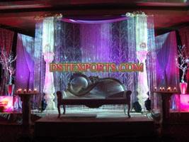 ASIAN WEDDING NIGHT STAGE WITH LOVE SEATER