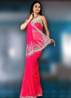 NEW BRIDAL PINK SAREE