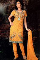 NEW INDIAN WEDDING ORANGE PAJAMI SUIT