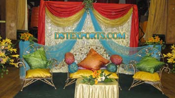ASIAN WEDDING COLOURED STAGE