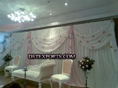 ASIAN WEDDING WHITE STAGE
