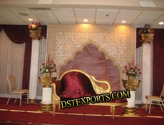 WEDDING STAGE WITH PEACOCK SOFA