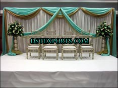 WEDDING STAGE WITH SANKHEDA CHAIRS