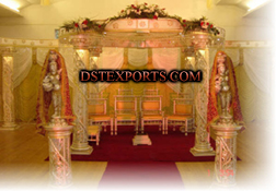 WEDDING GOLD LIGHT CRYSTAL MANDAP