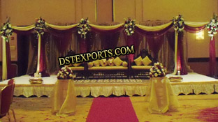 NIGHT WEDDING RECEPTION STAGE