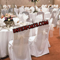 WEDDING CHAIR COVER WITH TABLE CLOTH