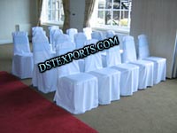 WEDDING NEW WHITE CHAIR COVERS