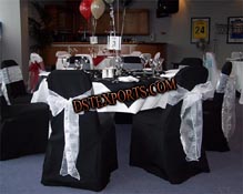 WEDDING BLACK CHAIR COVER