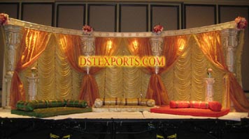 INDIAN WEDDING PILLARS STAGE