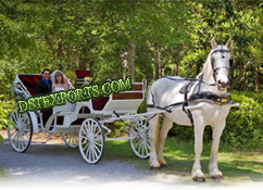 VICTORIA WHITE HORSE DRAWN CARRIAGE