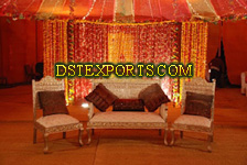 ASIAN WEDDING GOLDEN  SOFA SET