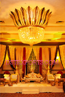 ASIAN WEDDING GOLDEN SHAHI STAGE