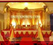 NEW  WEDDING  GOLDEN CARVED MANDAP