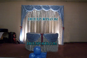 WEDDING SILVER BACKDROP