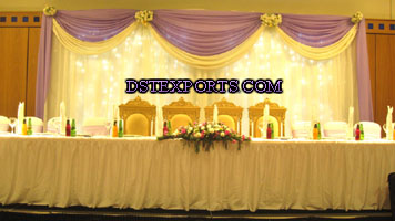 WEDDING STAGE SLEEK BACKDROP
