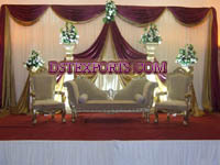 ASIAN WEDDING SILVER FURNITURE STAGE