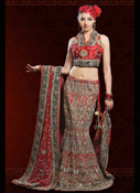 GEORGEOUS MAROON BRIDLE LEHENGA