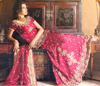 WEDDING BRIDAL MAROON LEHENGA CHOLI