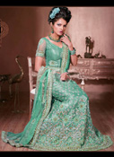 WEDDING LIGHT GREEN LEHENGA CHOLI