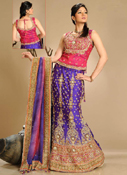 WEDDING LUSTROUS LEHENGA CHOLI