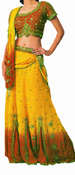 WEDDING PARTYWEAR CREPE LEHENGA