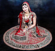 NEW INDIAN BRIDAL EMBROIDERY LEHENGA