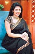 BOLLYWOOD MANDIRA BLACK SAREE