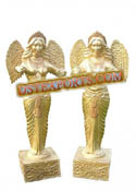 FIBER GOLDEN PARI STATUES