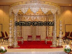 WEDDING DECORATED CARVED MANDAP