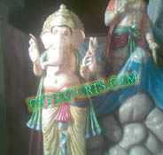 FIBER  STANDING GANESHA STATUE