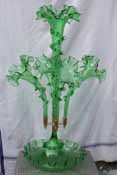 WEDDING GREEN GLASS CENTER PIECES