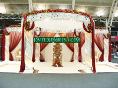 WEDDING FIBER CRYSTAL GANESHA MANDAP