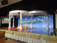 LATEST WEDDING ROUND CRYSTAL MANDAP