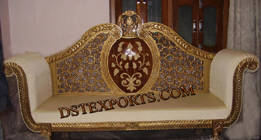 ASIAN  WEDDING GOLD LOVE SEATER