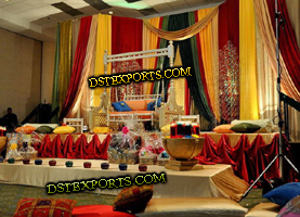 MUSLIM NIKAH MEHANDI STAGE SET