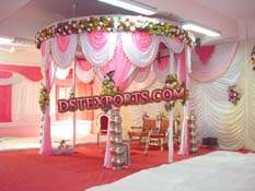 WEDDING ROUND CLOTHES MANDAP