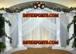 WEDDING WHITE ROMAN PILLAR STAGE